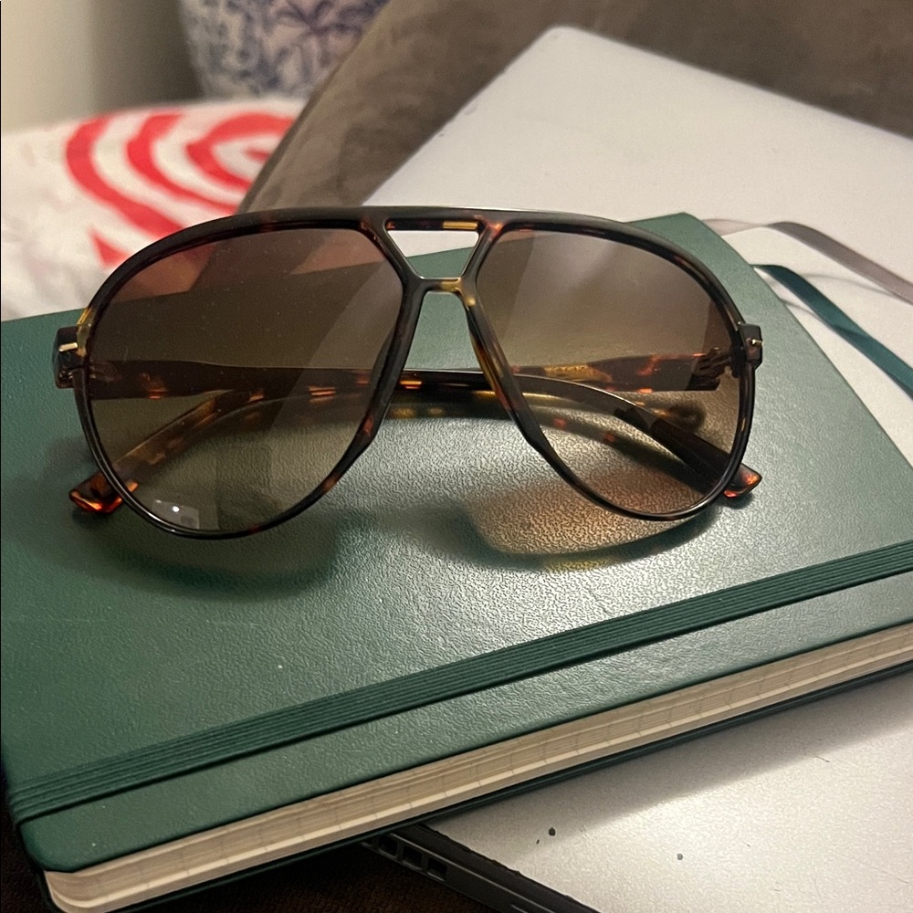 Tortoiseshell Aviator Sunglasses